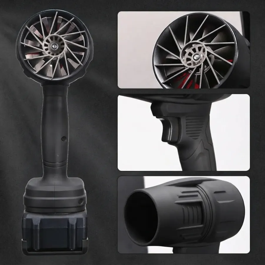 Detail turbin, pegangan, dan nozzle KEELAT Turbofan